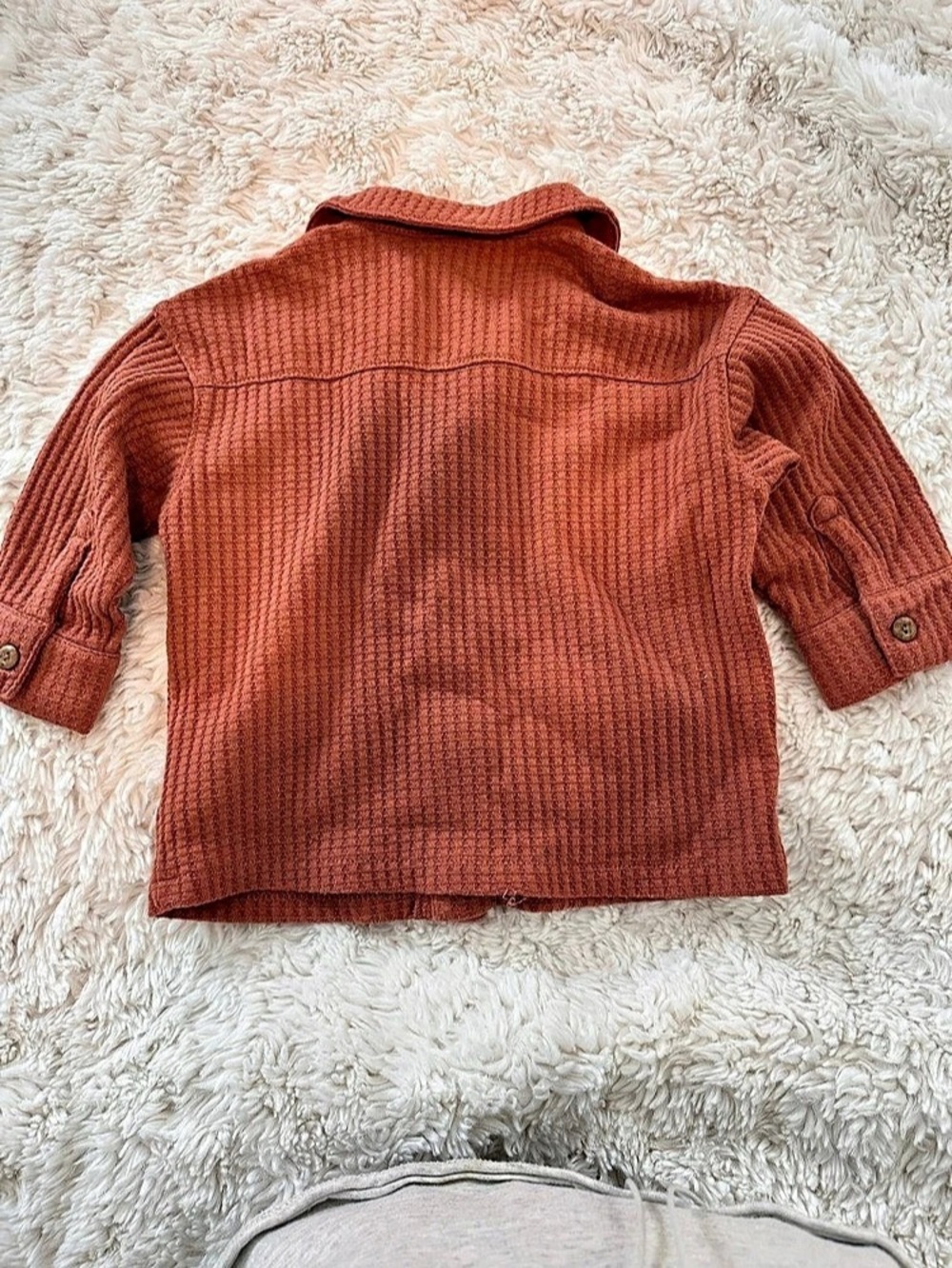 H&M 6-9month Ribbed Button Front Top - Picture 3 of 3